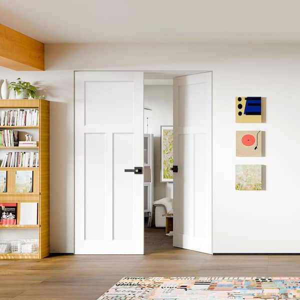 TENONER 32in. x 80in. MDF, Composite, Pre-Assembled, Primed, White