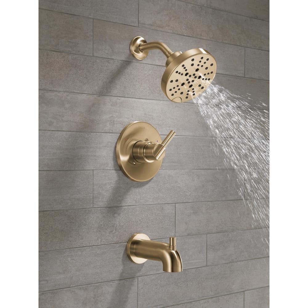 Champagne Bronze Multi-Head Wall Mounted Shower Faucet Set