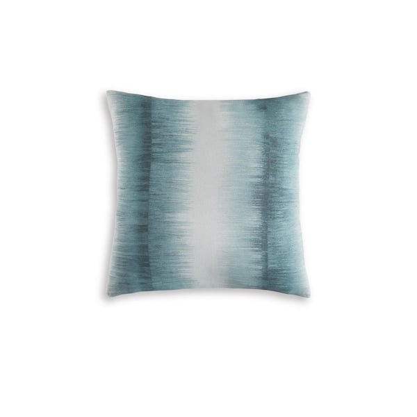 Elonwich Green/Beige Striped Polyester 20 in. X 20 in. Throw Pillow (Set of 4)