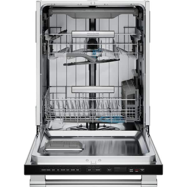 Professional 24 in. Top Control Standard Built-In Dishwasher in Stainless Steel with 7-cycles 45 dBa and CleanBoost