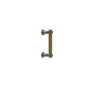 Contemporary 6 in. Back to Back Shower Door Pull with Dotted Accent in Brushed Bronze