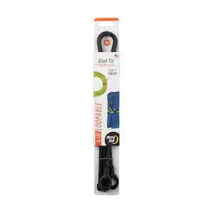 24 in. Black Gear Tie Loopable (2-Pack)