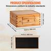 VEVOR Beehive Box Kit Bee Honey Hive 20 Frames 1 Deep 1 Medium Natural Fir  Wood CTFXSMSX1X120KXCKV0 - The Home Depot