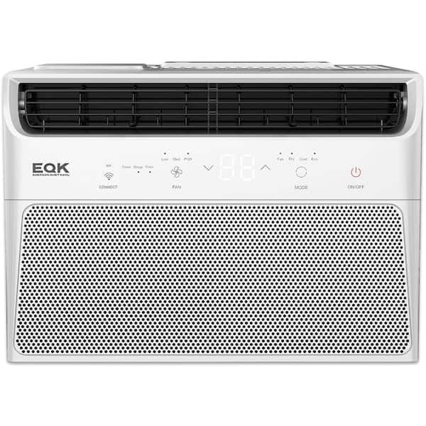 EQK EARC6RSE1H SMART 250 sq. ft. 6,000 BTU Window Air Conditioner 115-Volt with Wi-Fi and Voice Control, ENERGY STAR in White - 1