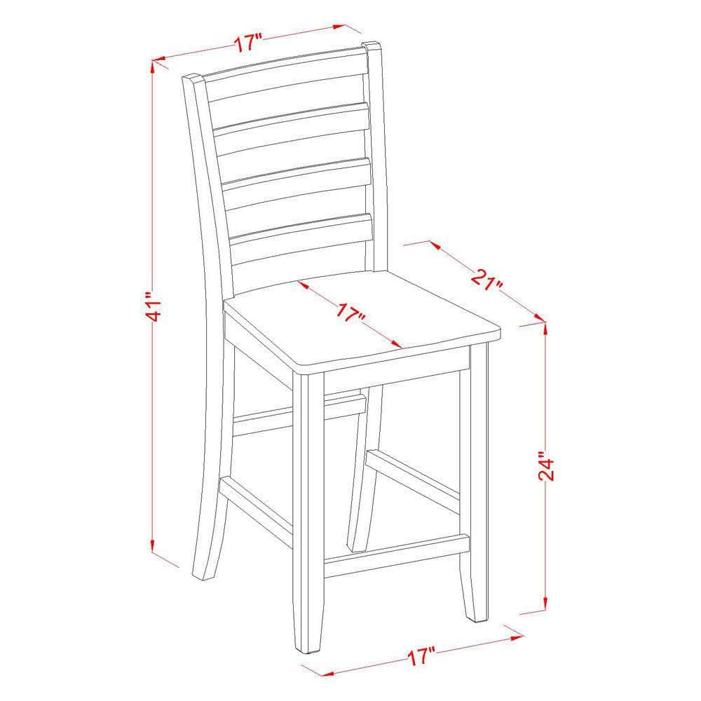 Black and Cherry 7-Piece Square Pub Table Set with High Back Chairs