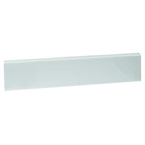 18-3/8 in. Cultured Marble Universal Sidesplash in Solid White