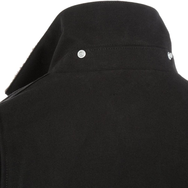 Carhartt Men's Regular Medium Black Cotton Full Swing Chore Coat