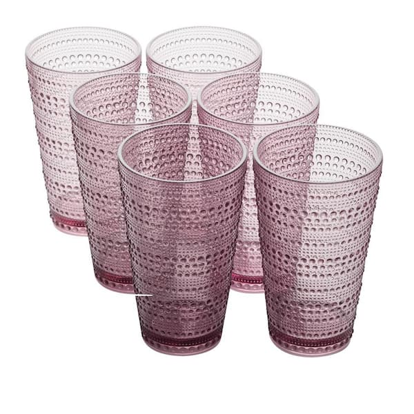 Santa Fe 22 oz. Plum Acrylic Ice Tea Glass (Set of 6)