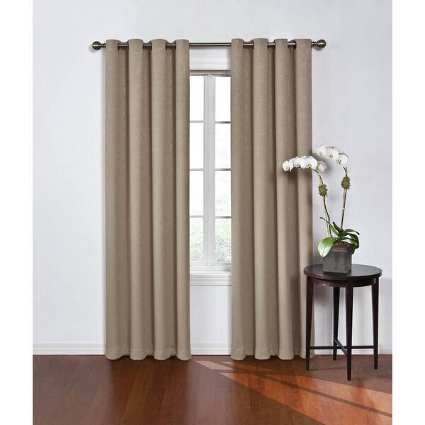 Eclipse Mushroom Grommet Blackout Curtain - 52 in. W x 63 in. L