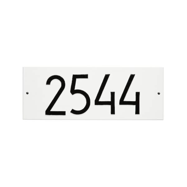 Whitehall Products Mid-Century Modern Rectangle Plaque, Standard Wall 1-line