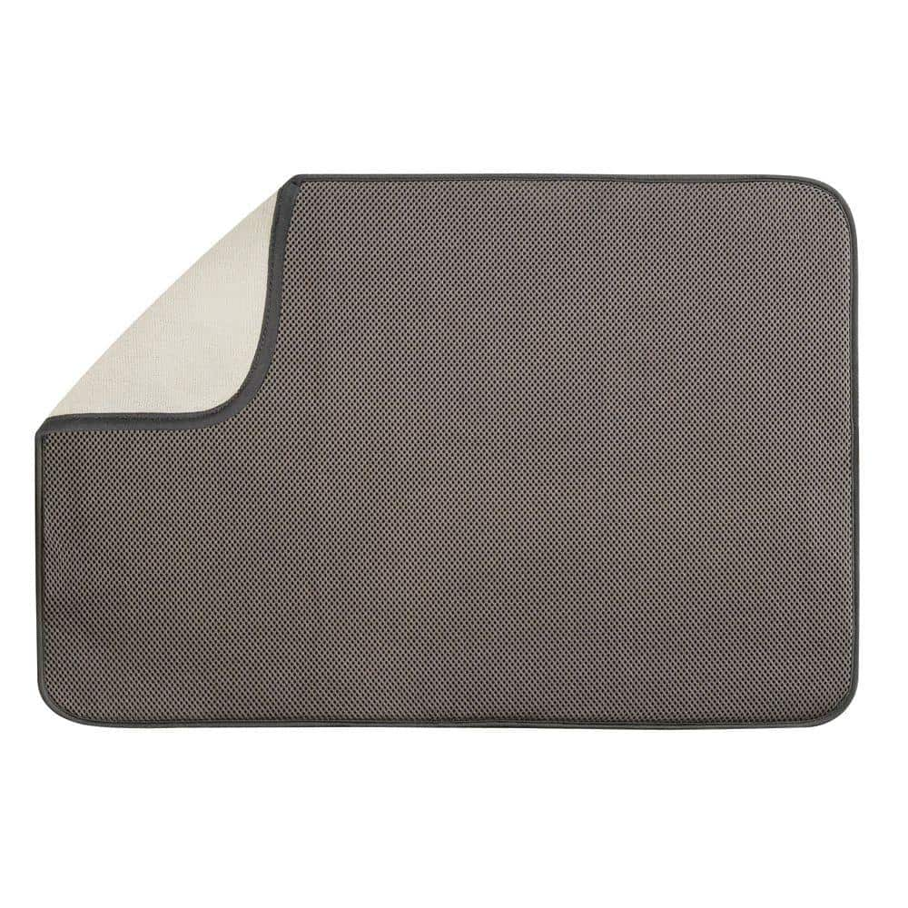 interDesign iDry 24 in. x 18 in. X-Large Kitchen Mat in Mocha/Ivory ...