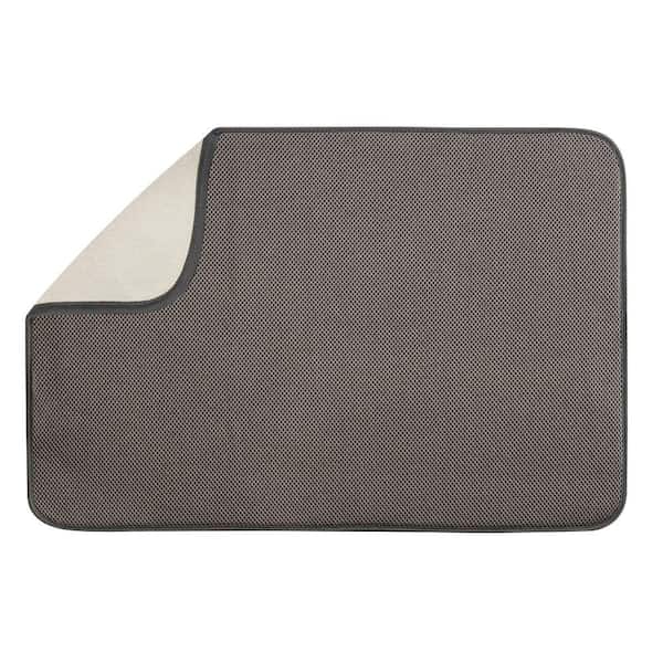 interDesign iDry 24 in. x 18 in. X-Large Kitchen Mat in Mocha/Ivory