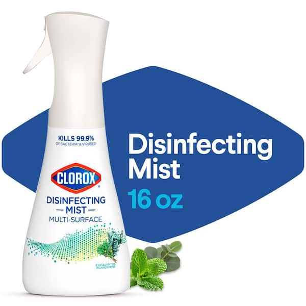 Clorox 16 oz. Eucalyptus Peppermint Scent Sanitizing Multi-Surface Disinfecting Mist Spray