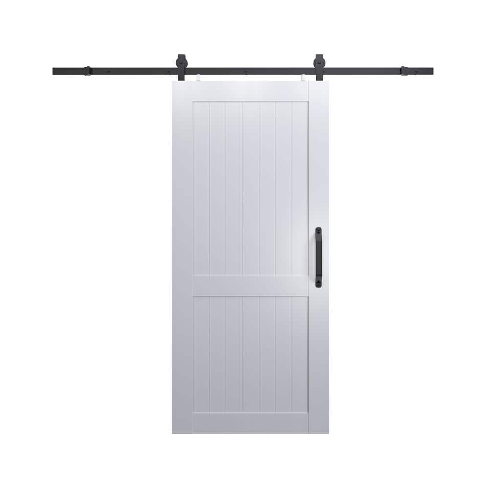 Pinecroft 42 In. X 84 In. Millbrooke White H Style PVC Vinyl Sliding ...