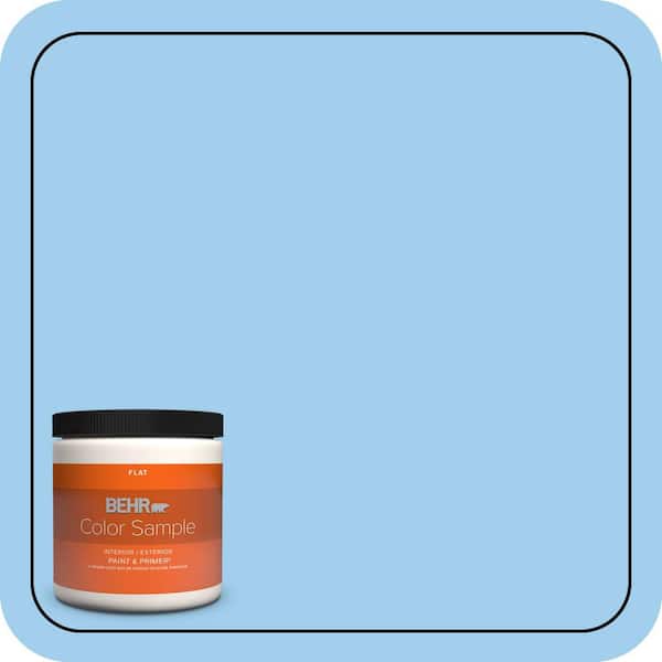 BEHR PREMIUM PLUS 8 oz. #P510-2 Mediterranean Charm Flat Interior/Exterior Paint & Primer Color Sample