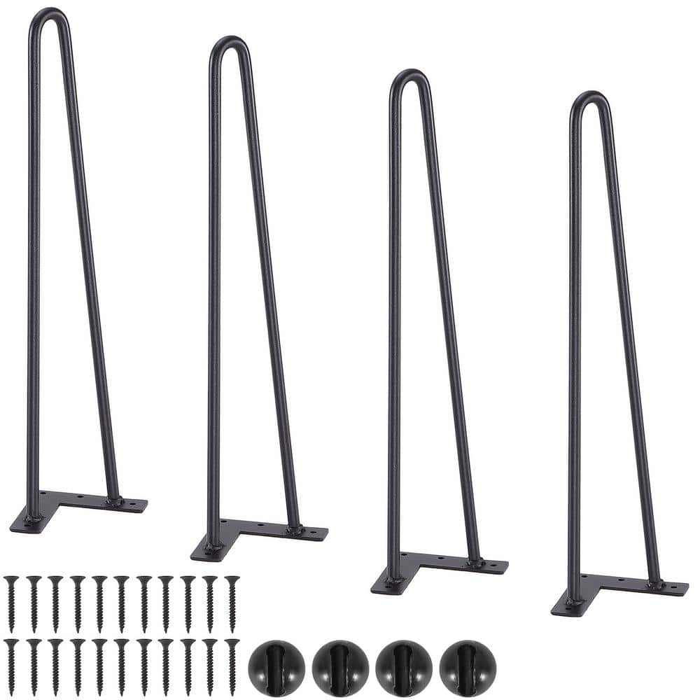 19 in. Hairpin Furniture Legs, Metal Home DIY Projects for Nightstand, Desk, 500 lbs. Load Capacity, Rubber 2025 update price history on PriceWatchPro