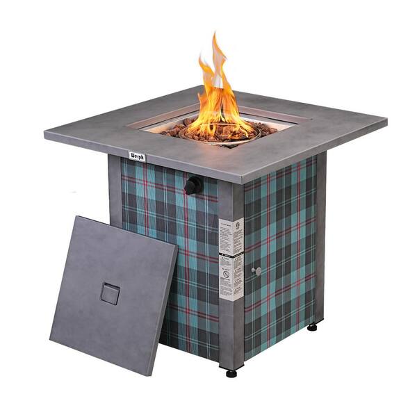 Werph 28 in. Propane Fire Pit Table, 50,000 BTU Fire Table with Lava