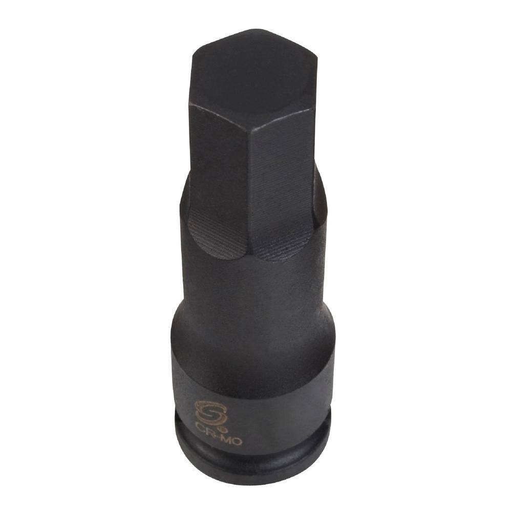 Sunex Tools 1/4 in. 3/8 in. Drive Impact HEX 6-Point Male Black Socket  SUN36473