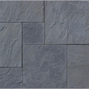 Patio-on-a-pallet 10 ft. x 10 ft. Gray Dutch York-Stone Concrete Pavers (44 Pieces/100 Sq Ft)