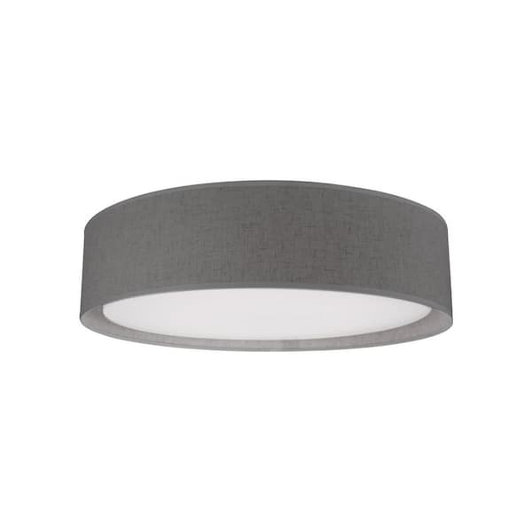 KUZCO DALTON 16 IN GRAY FLUSH MOUNT FM7916-GY - The Home Depot