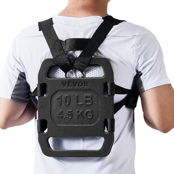 Cast Iron Ruck Weights 10 lbs. Pair Ruck Plate Weighted Weights for Rucking Adjustable Ruck Plate with Straps