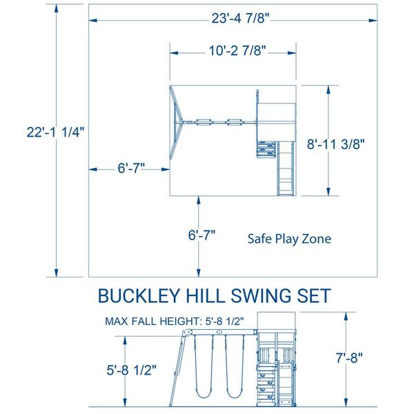 Backyard Discovery 2001046com Buckley Hill All Cedar Swing Set - 3