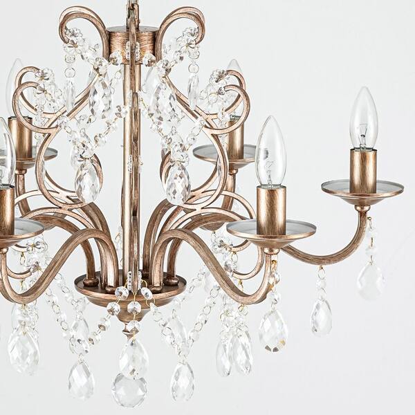 Rennnsan Oryn 6-Light 24 in. Brushed Antique Silver Classic
