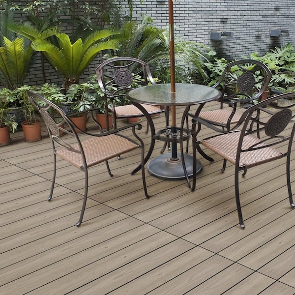 CREATIVE SURFACES Desert Stone Composite Decking Boards - 12 ft Length
