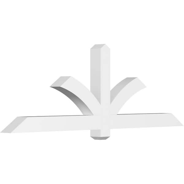 Ekena Millwork Redmond 72 in. W x 24 in. H x 4 in. D Signature Polyurethane Bracket