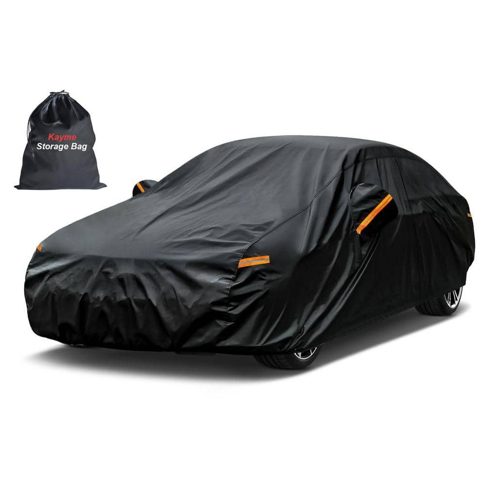 6-Layer Size A2 3 x L Outdoor Waterproof All Weather Car Cover with Zipper 
