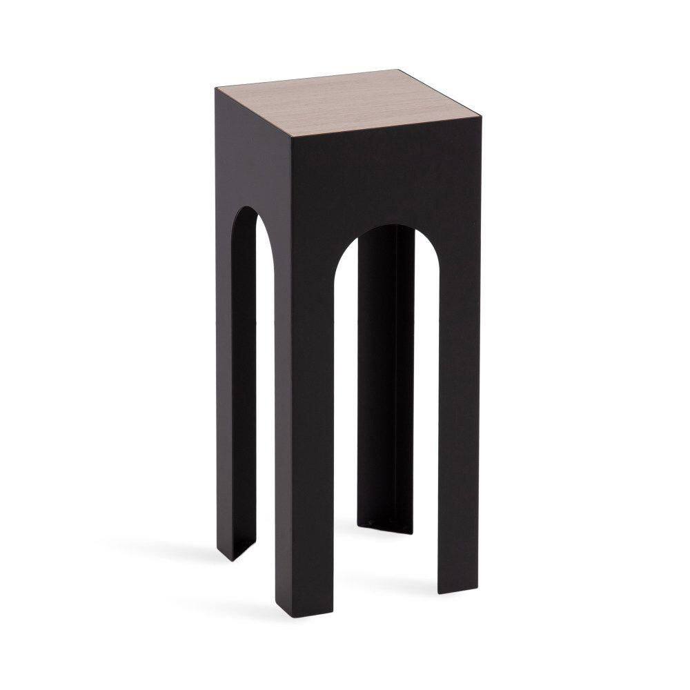 Amani 8.07 in. Natural Square Wood Veneer/MDF End Table price history on PriceWatchPro