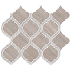 White Quarry Savona 10.89 in. x 12.80 in. x 10 mm Polished Marble Mosaic Tile (9.7 sq. ft. / case)