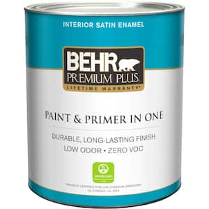 1 qt. Deep Base Satin Enamel Low Odor Interior Paint & Primer