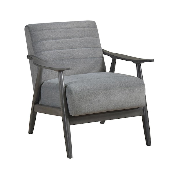 Homepop Sustainable Gray Woven Modern Metal Frame Accent Homepop Sustainable Gray Woven Modern Metal Frame Accent