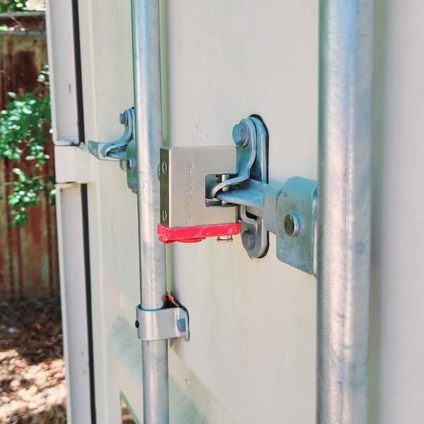 Falcon, Max Duty Brass Block Keyed Padlock (3.8 in. W) Weatherproof with Key Guard