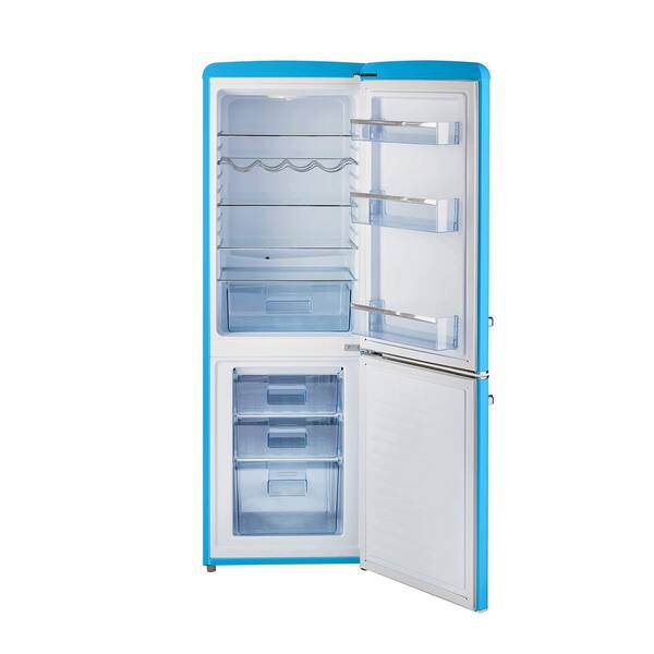 swan retro blue fridge freezer