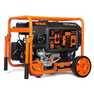 6250/5000-Watt 120-Volt/240-Volt Dual Fuel Electric Start Portable Generator with Wheel Kit and CO Watchdog