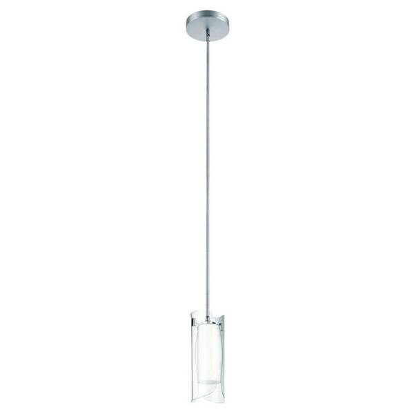 Philips Scales 1-Light Nickel Hanging Pendant with Medium Base Clear Glass