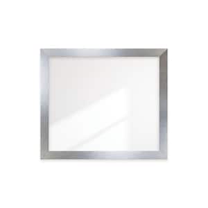 40 in. W x 46 in. H Stainless Grain Wide Framed Wall Mirror