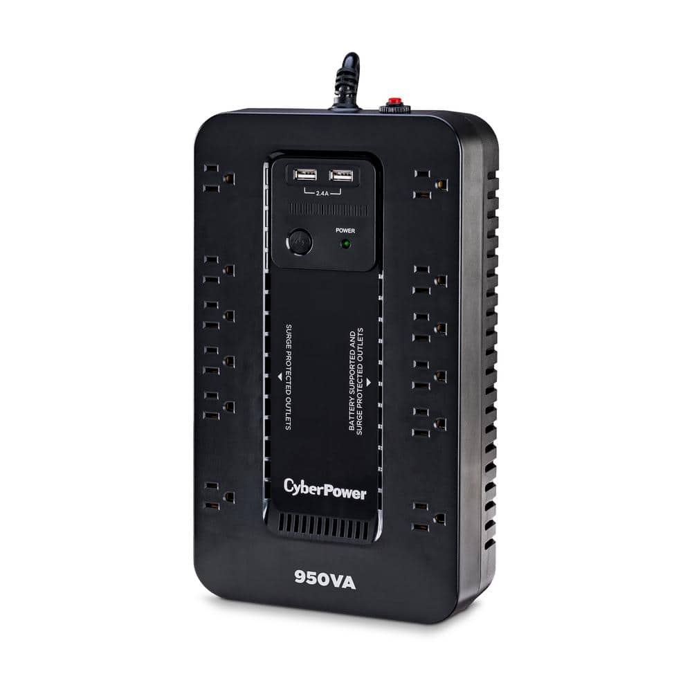 950VA/510-Watt 120-Volt 8-Outlet UPS Battery Backup with USB
