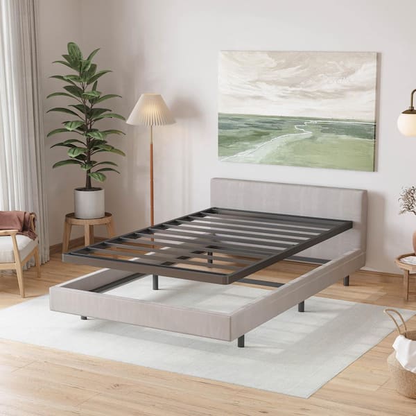 Unbranded 2 in. Twin Box Spring with Heavy Duty Structure, Bunkie Board Bed Slat Replacement Low Profile Mattress Foundation
