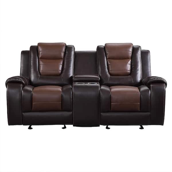 Twin leather recliners discount