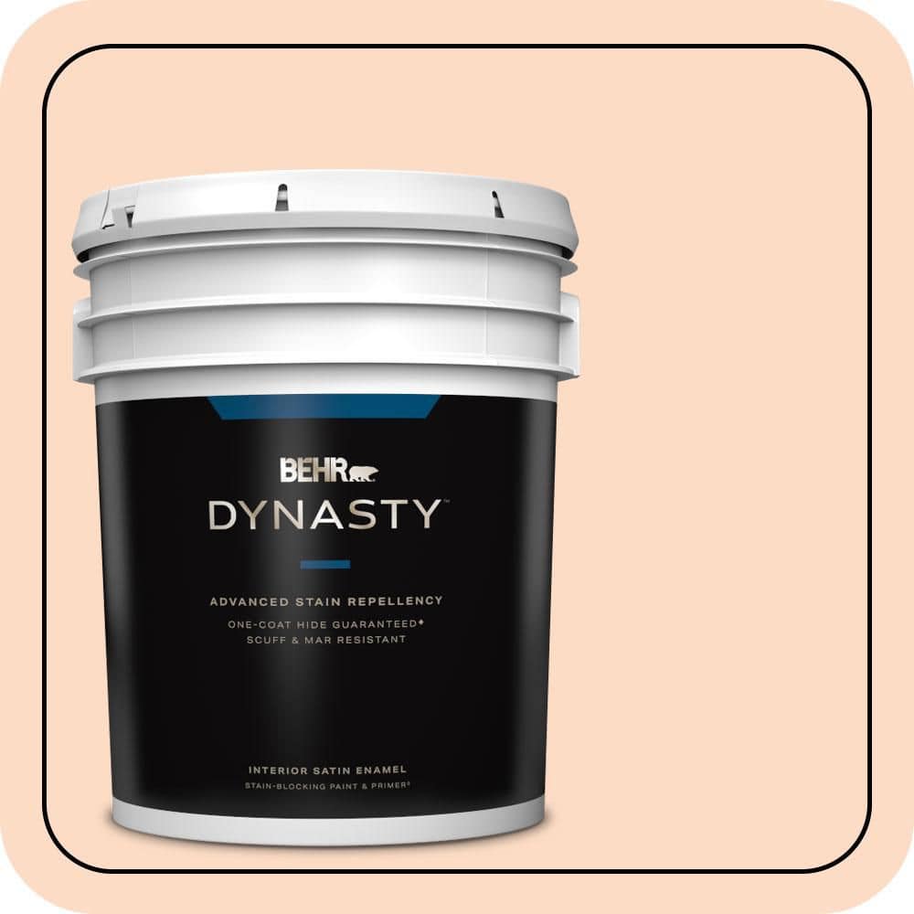 5 gal. #250C-2 Sugared Peach Satin Enamel Interior Stain-Blocking Paint and Primer price history on PriceWatchPro