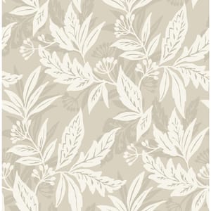 Anita Beige Woodland Floral Non-Pasted Wallpaper