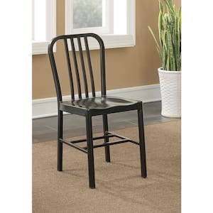 Minturn Black Steel Dining Side Chairs (Set of 2)