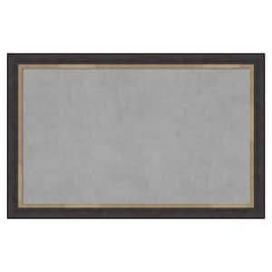 Hammered Charcoal Tan 45 in. x 29 in. Framed Magnetic Board
