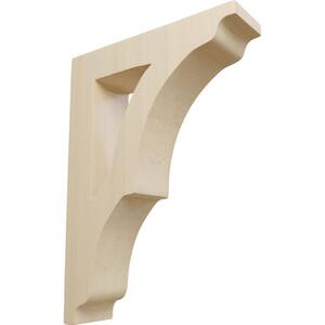 1-3/4 in. x 9 in. x 6-1/2 in. Rubberwood Small Avila Bracket