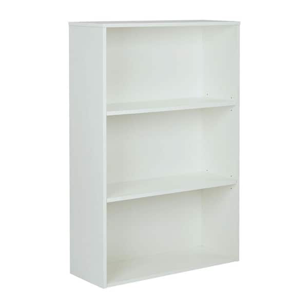 Office Star Products Prado White Open Bookcase