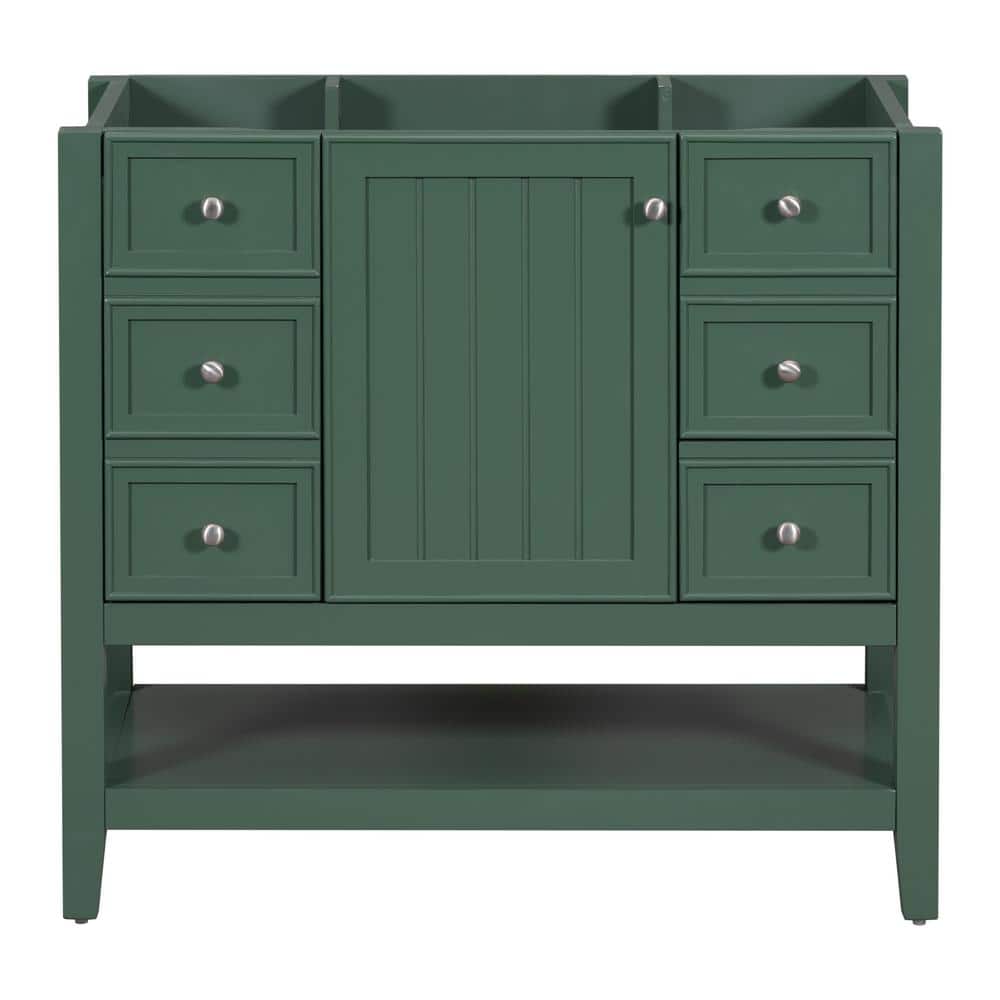 35.5 in. W x 18 in. D x 32.9 in. H Bath Vanity Cabinet without Top with One