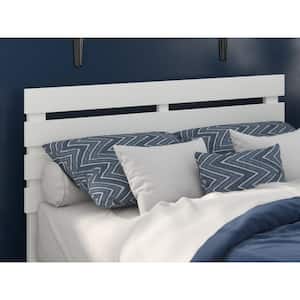 Oxford Full Headboard with USB Turbo Charger in White